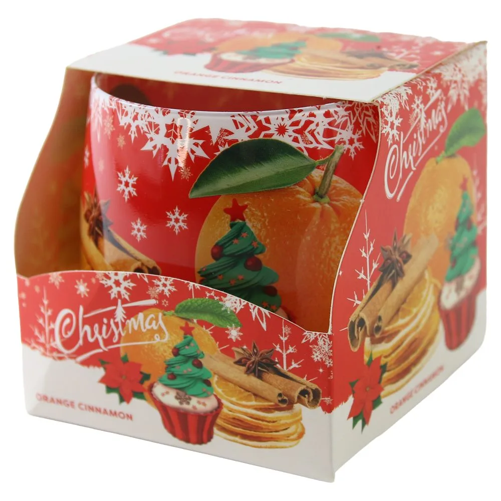 Lumanare parfumata in pahar Orange Cinnamon 100 g Lumanare parfumata in pahar Orange Cinnamon 100 g