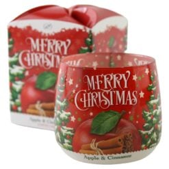 Lumanare parfumata in pahar Merry Christmas 100 g