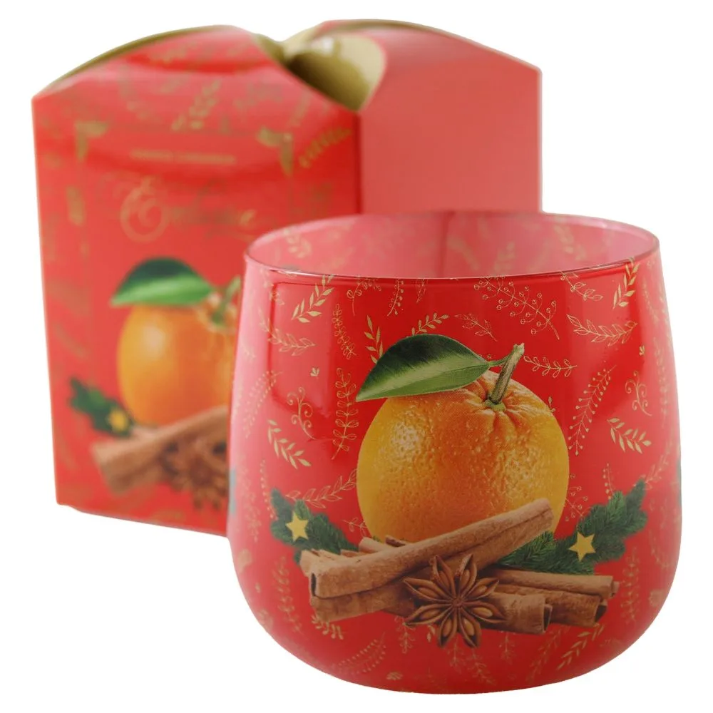 Lumanare parfumata in pahar Orange Cinnamon 100 g Lumanare parfumata in pahar Orange Cinnamon 100 g