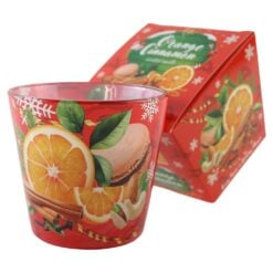 Lumanare parfumata in pahar Orange Cinnamon 115 g