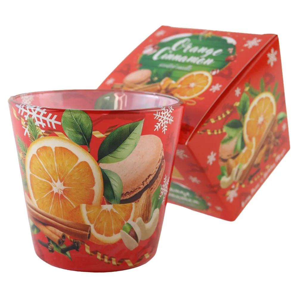 Lumanare parfumata in pahar Orange Cinnamon 115 g Lumanare parfumata in pahar Orange Cinnamon 115 g