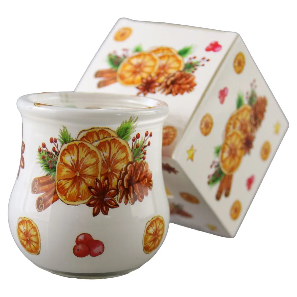 Lumanare parfumata in pahar Orange Cinnamon 80 g Lumanare parfumata in pahar Orange Cinnamon 80 g