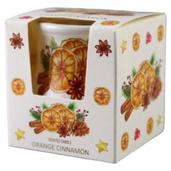 Lumanare parfumata in pahar Orange Cinnamon 80 g