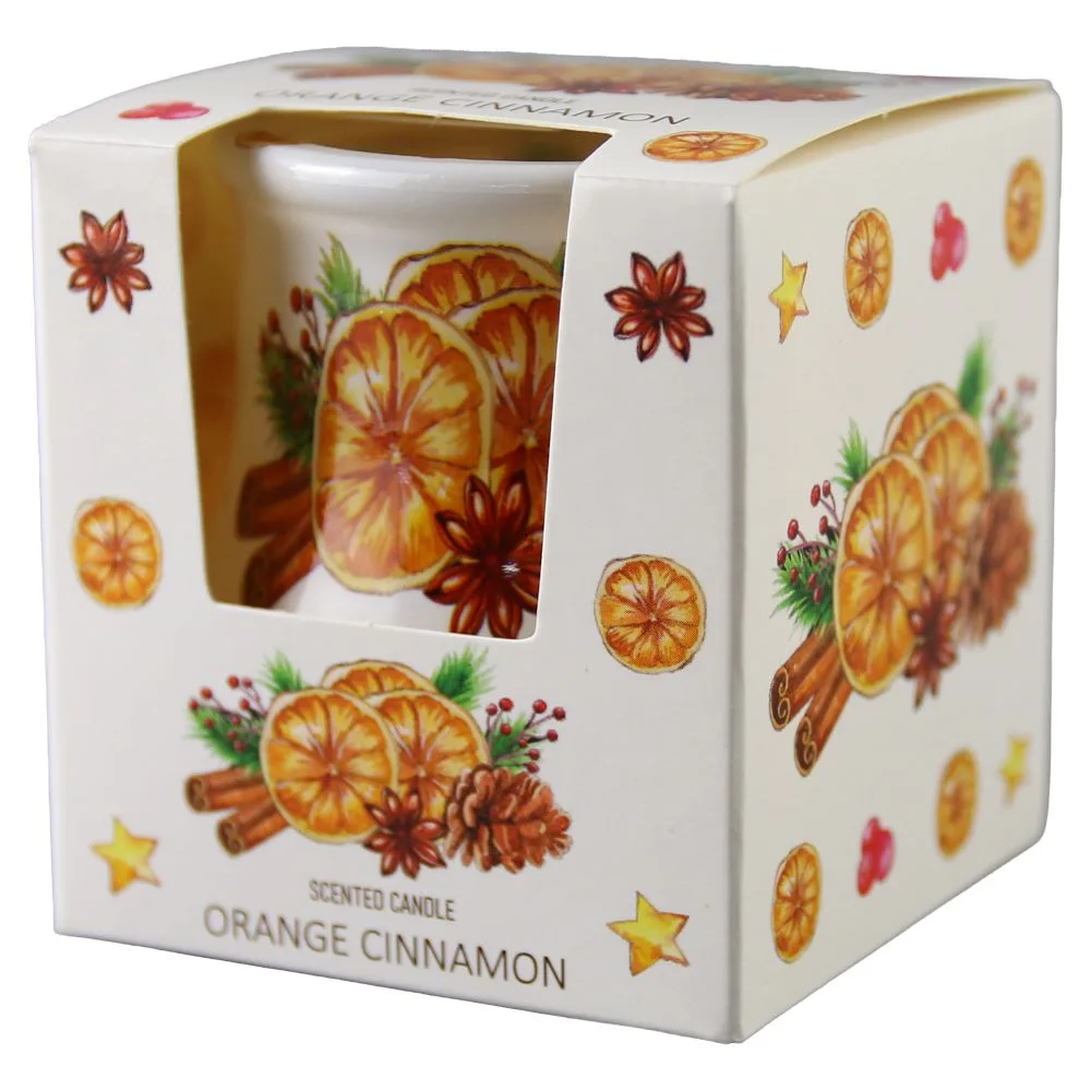Lumanare parfumata in pahar Orange Cinnamon 80 g Lumanare parfumata in pahar Orange Cinnamon 80 g