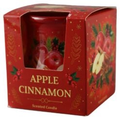 Lumanare parfumata in pahar Apple Cinnamon 80 g