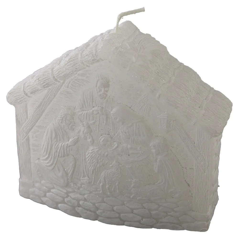Lumanare de Craciun in relief Christmas Eve 13x11 cm Lumanare de Craciun in relief Christmas Eve 13x11 cm