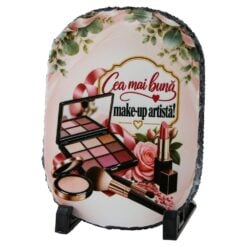Placa din ardezie "Cea mai buna make-up artista!" 14x19 cm