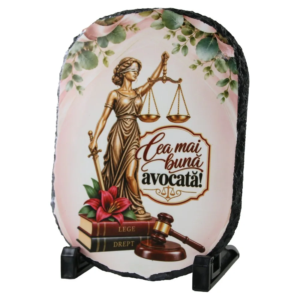 Placa din ardezie "Cea mai buna avocata!" 14x19 cm Placa din ardezie "Cea mai buna avocata!" 14x19 cm