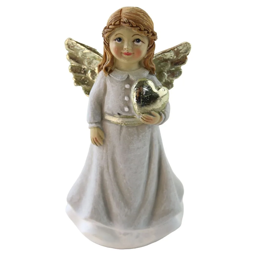 Figurina ingeras cu aripi aurii 5x11 cm Figurina ingeras cu aripi aurii 5x11 cm