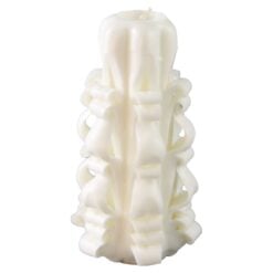 Lumanare colorata sculptata manual 16 cm