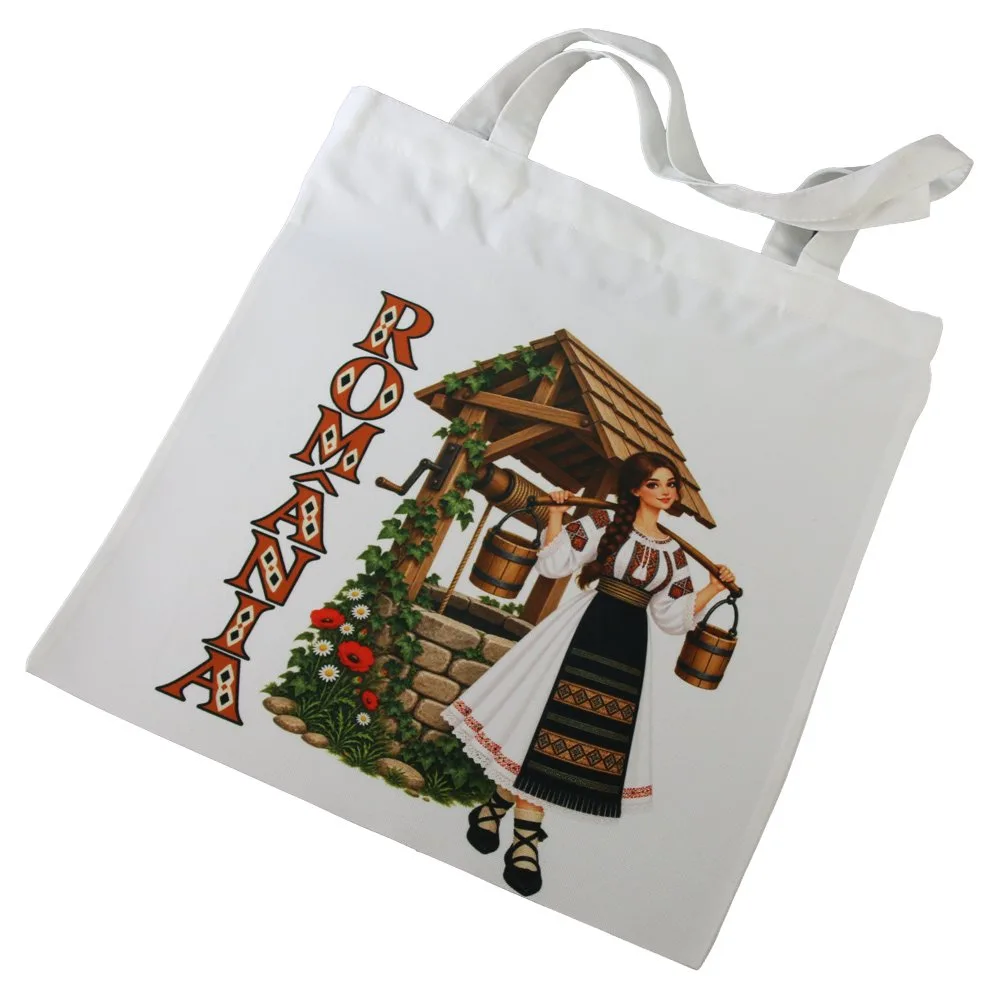 Sacosa textila Romania 36x39 cm